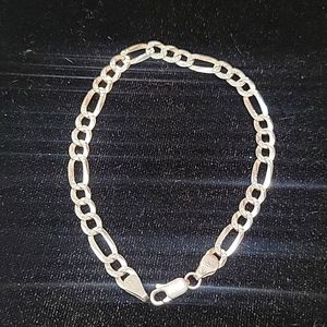 925 ss 8" Figaro bracelet